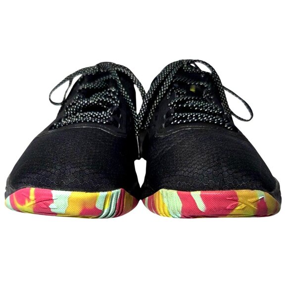 Reebok Mens NanoFlex TR Black Training Shoes Lime Camo OrthoLite Footbed - Picture 3 of 9